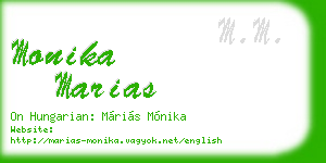 monika marias business card